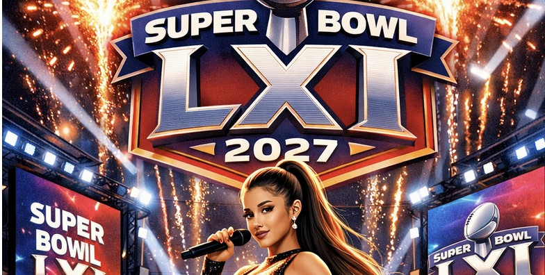Ariana Grande Super Bowl 2027 poster