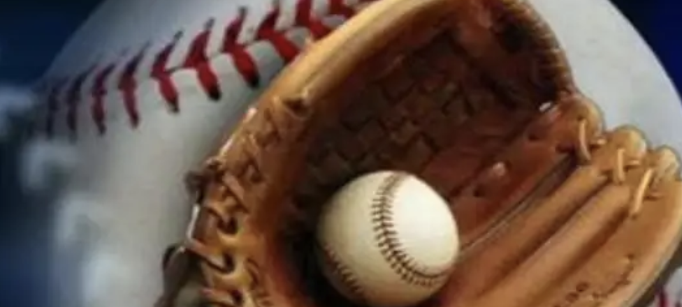 Baseball in a glove