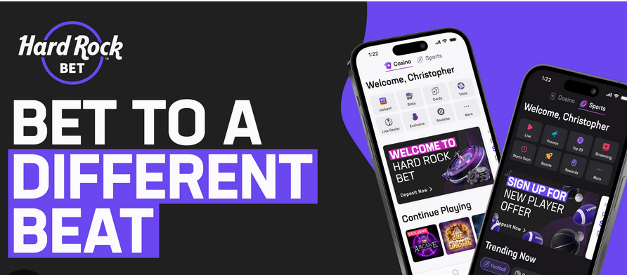 An advertisement for Hard Rock Bet in Florida