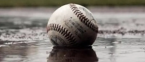 Baseball in water