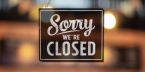 Sorry Closed sign